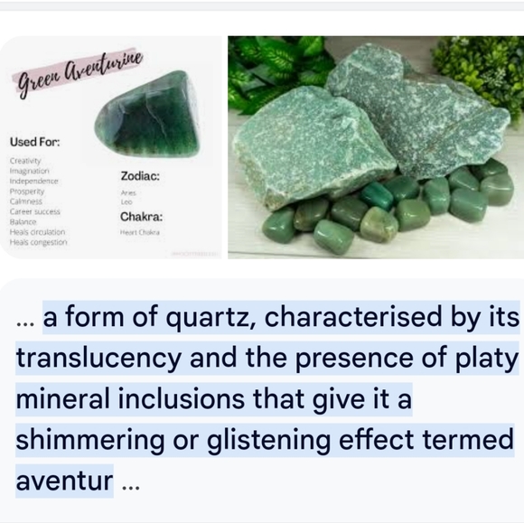 New! 18k White Gold & Aventurine Stone Earrings - Picture 3 of 13